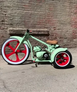 Green mini trike(red wheeler)